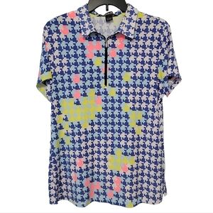 Simplicite Jamie Sadock Womens Activewear Polo Shirt Sz L Golf Tennis Pickleball